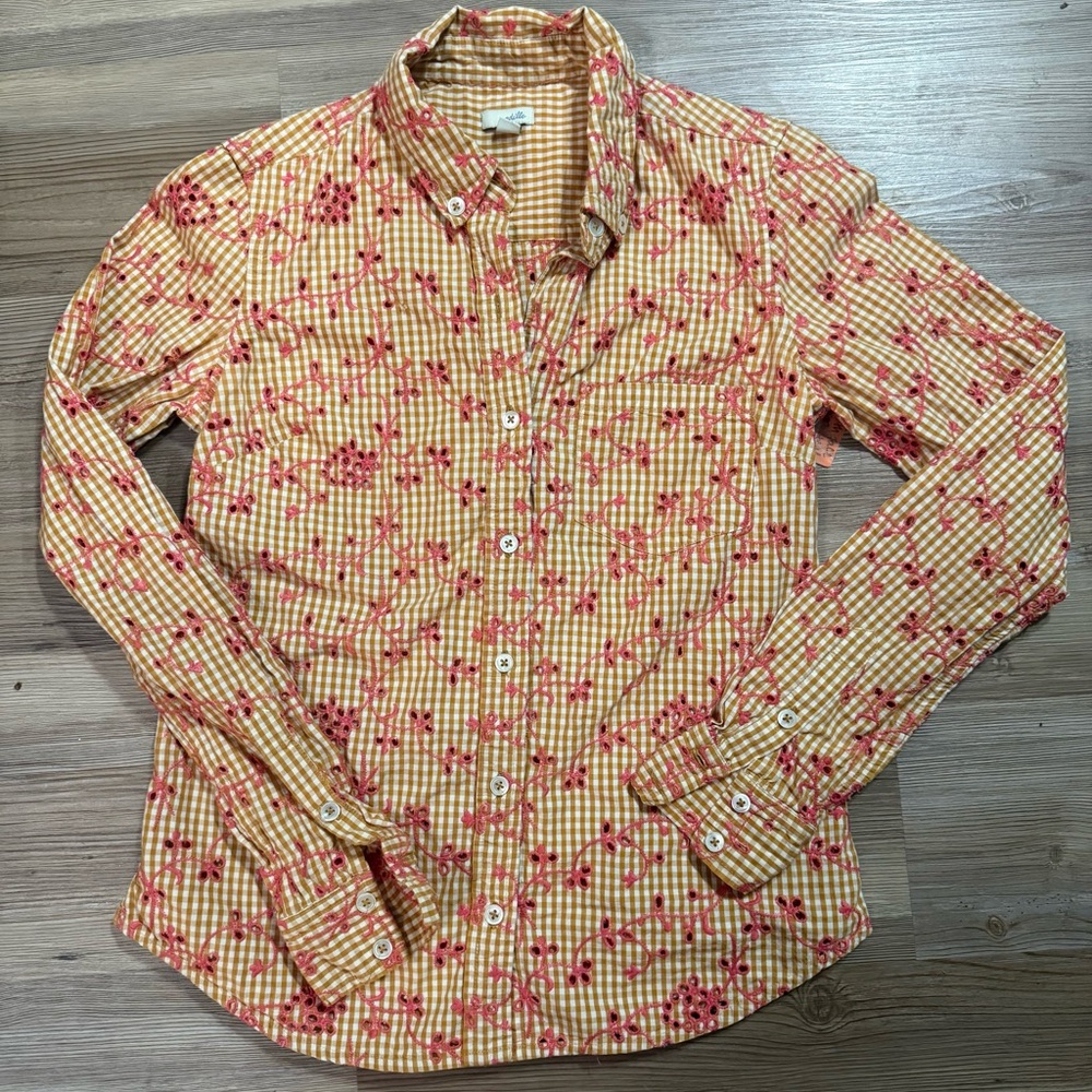 Anthropology Odille button up size 4
